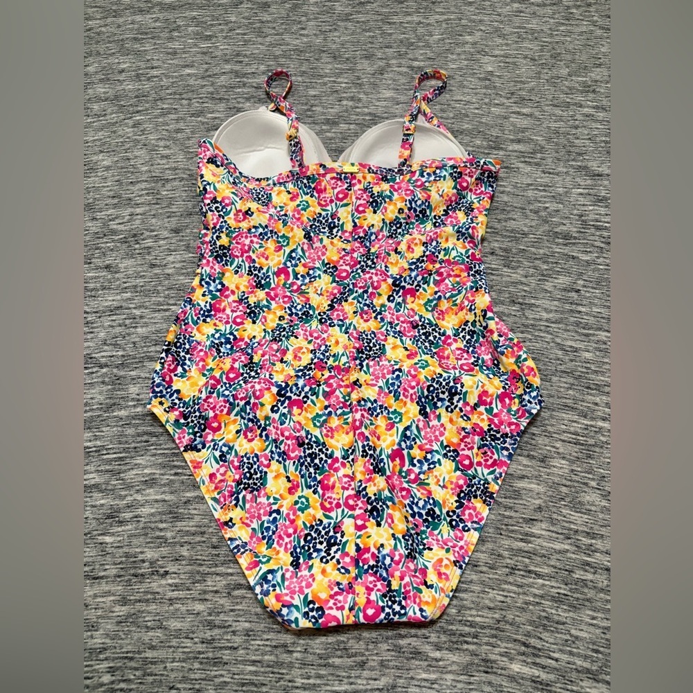 Ladies One Piece Floral Bathing Suit Krista Size 12D - Picture 3 of 7